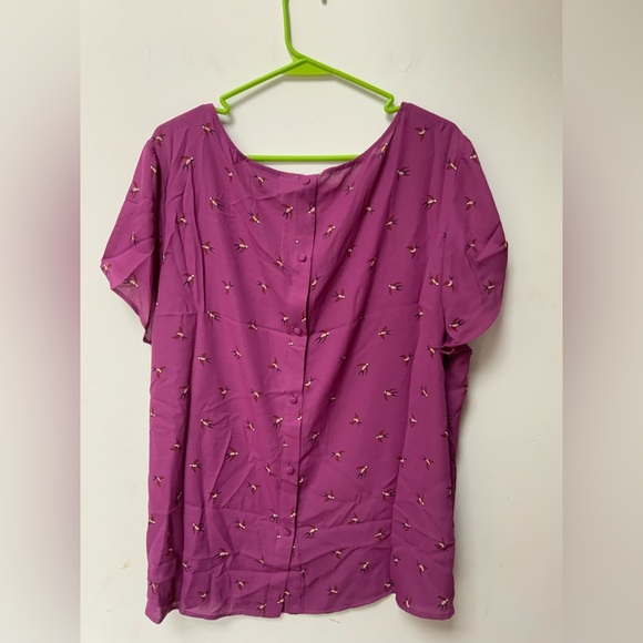 Torrid Blouse (Birds) - Picture 3 of 4